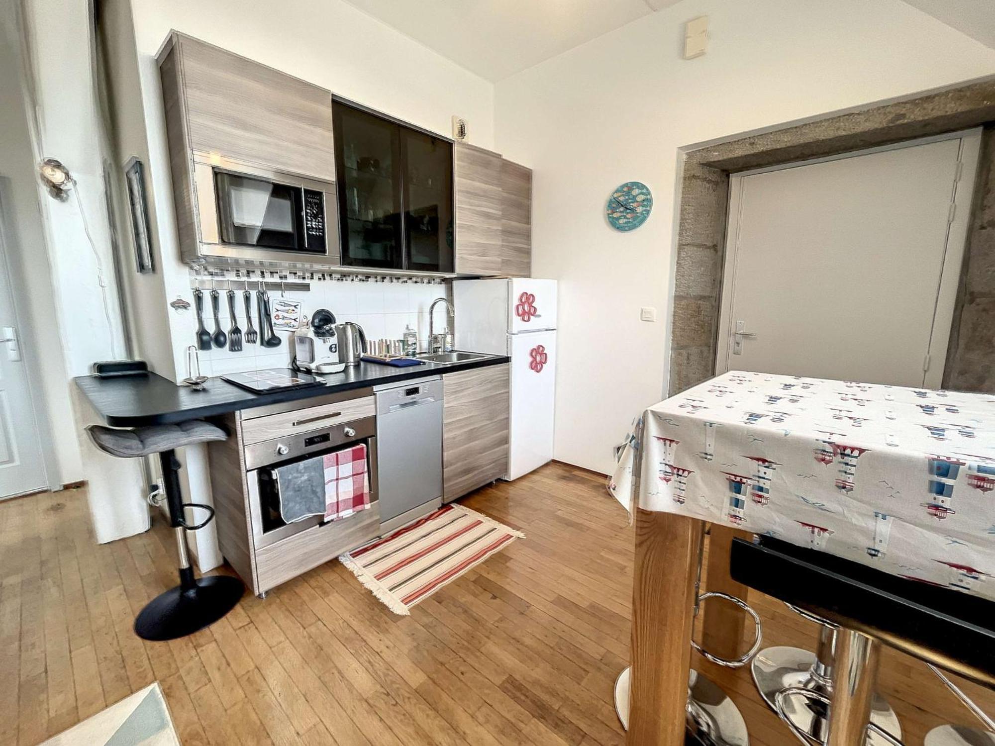 Appartement Cosy, 200M Plage, Parking Prive, Wifi - Fr-1-361-18 Granville Zewnętrze zdjęcie